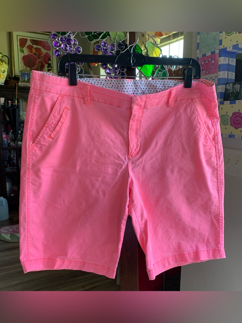 Vintage jcpenney Neon Pink Women's Bermuda Shorts Size 16P